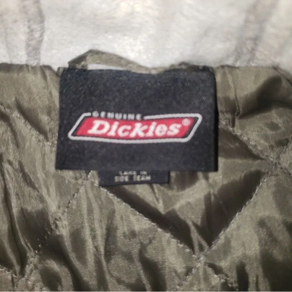 DICKIE'S Green and Gray Hooded Work Jacket Mens Size XL - Picture 5 of 6